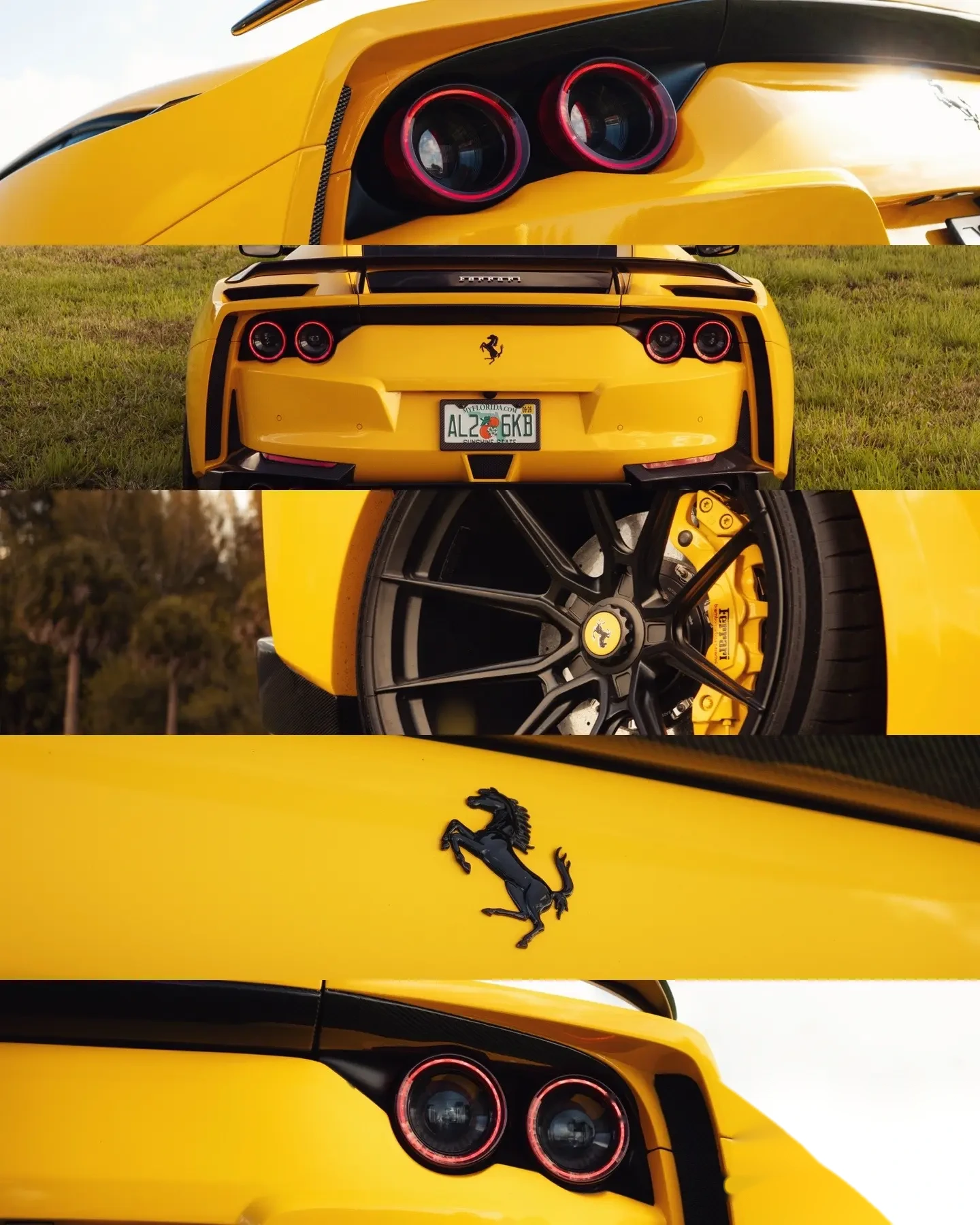 Ferrari 812 details — taillights, wheel, badge